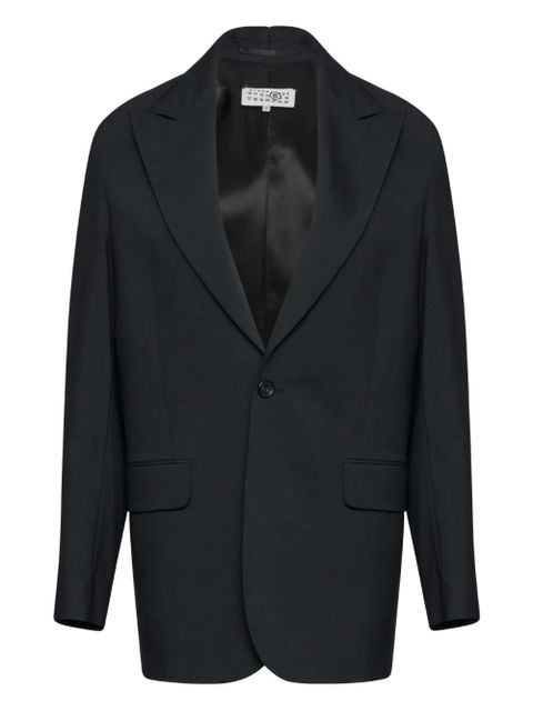 MM6 Maison Margiela single-button tailored blazer - Black - zdjęcie produktu nr 1