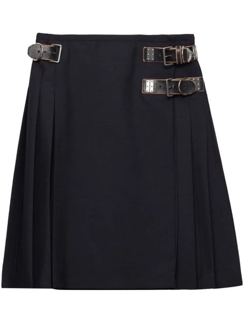 Prada pleated midi skirt - Blue - zdjęcie produktu nr 1