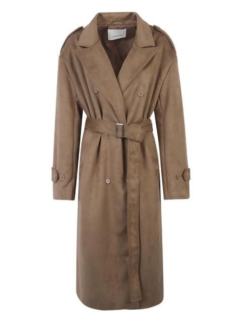 The Frankie Shop Pembroke belted trench coat - Brown - zdjęcie produktu nr 1