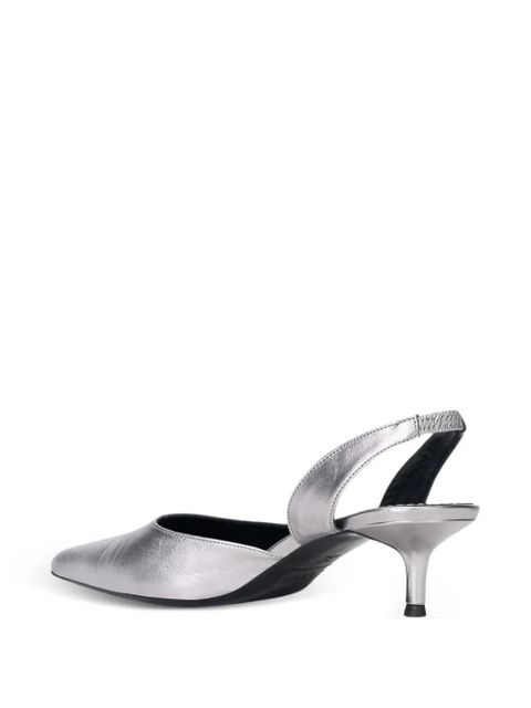 STAUD Sebastian slingback pumps - Silver
