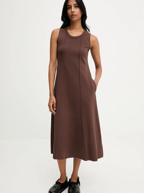 Answear.LAB sukienka kolor brązowy mini rozkloszowana - zdjęcie produktu nr 2