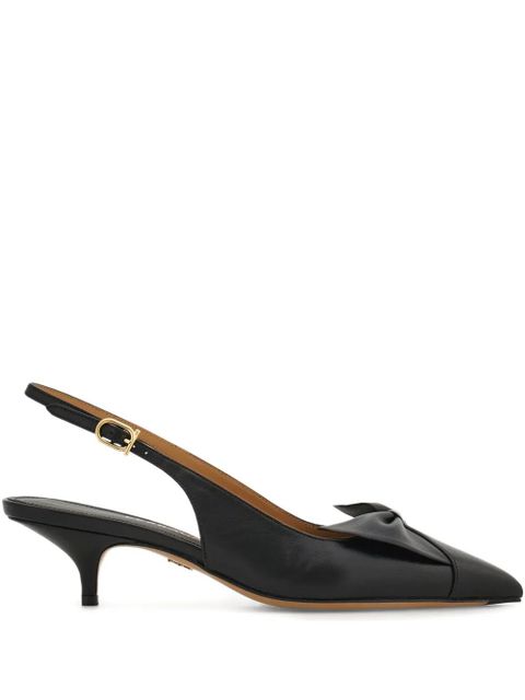 Ferragamo 40mm Bow slingback pumps - Black - zdjęcie produktu nr 1