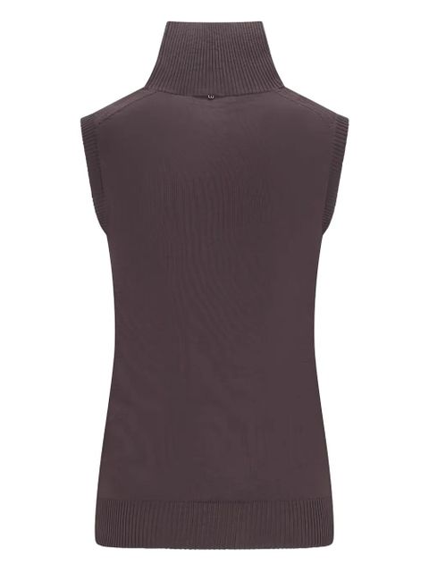 Sportmax Vertigo turtleneck sleeveless top - Brown - zdjęcie produktu nr 2