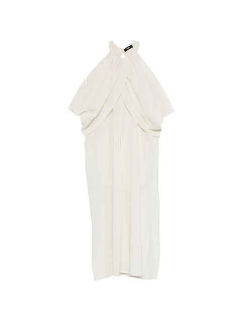 Eleh halterneck draped top - Neutrals - zdjęcie produktu nr 1