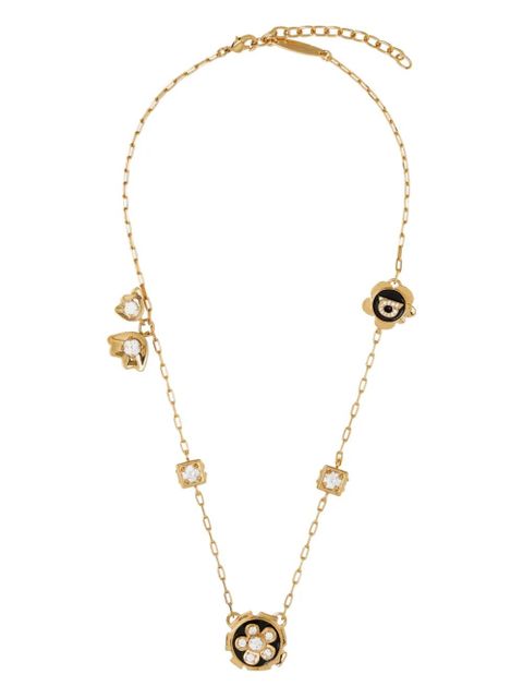 Ferragamo crystal charm necklace - Gold - zdjęcie produktu nr 1
