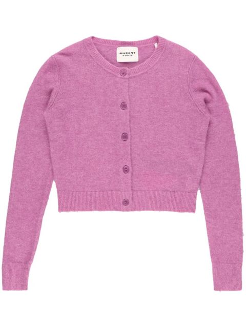 MARANT ÉTOILE Nity cropped cardigan - Purple