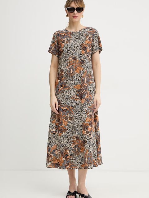 Weekend Max Mara sukienka jedwabna CRESPO - zdjęcie produktu nr 2