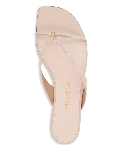 Ferragamo mini bow flip flops - Pink