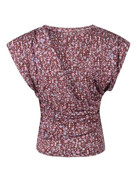 MARANT ÉTOILE floral-print blouse - Red