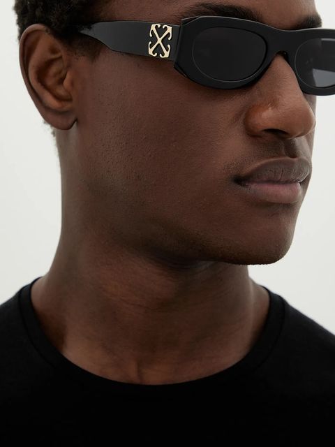 Off-White okulary przeciwsłoneczne kolor czarny OERI13O_541007