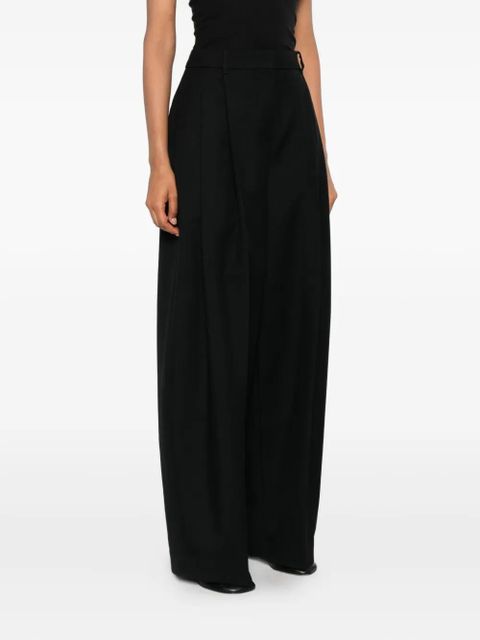 Jacquemus pleated-front trousers - Black
