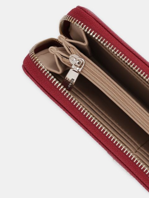 Guess portfel LAUREL damski kolor czerwony SWZG74 59146