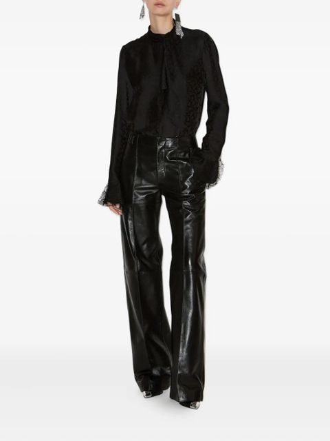 ISABEL MARANT Raphaella ruffled-cuff blouse - Black