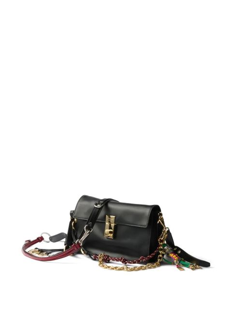 Prada small Soft Sound leather shoulder bag - Black
