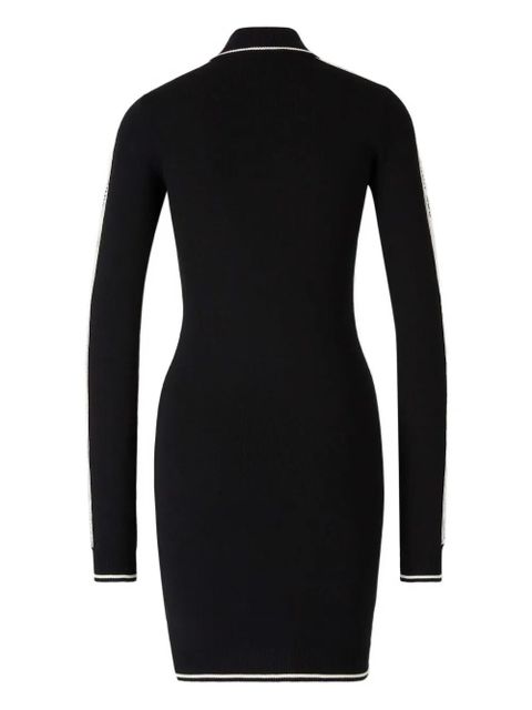 Off-White zip-fastening stripe-detail dress - Black