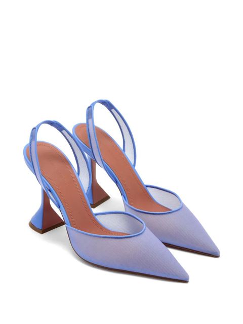 Amina Muaddi 95mm Holli heeled pumps - White - zdjęcie produktu nr 2