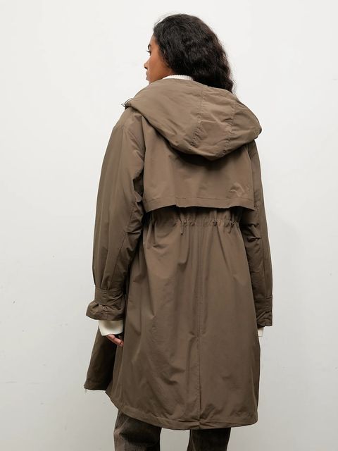 Answear.LAB parka kolor zielony przejściowa