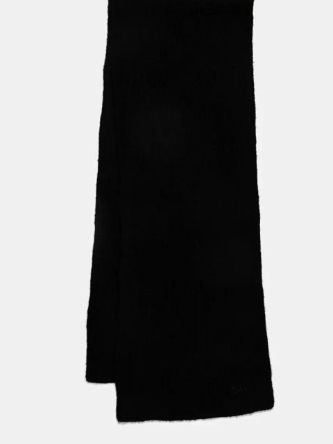 Superdry szalik z wełną kolor czarny gładki Y9310080A-02A