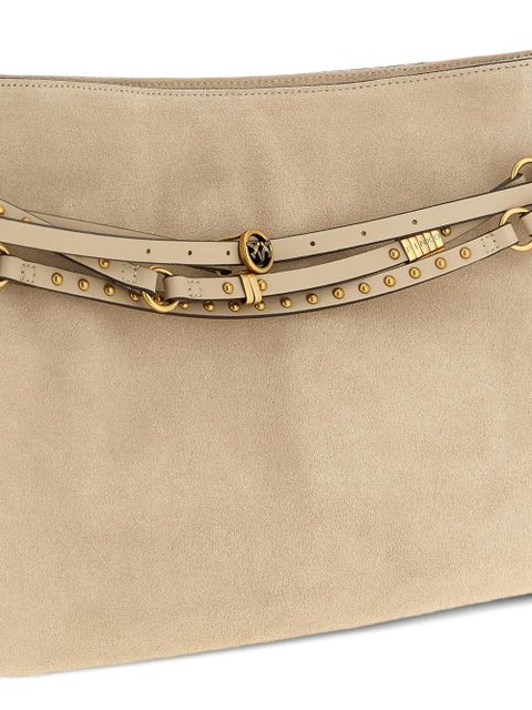 PINKO stud-belt shoulder bag - Neutrals