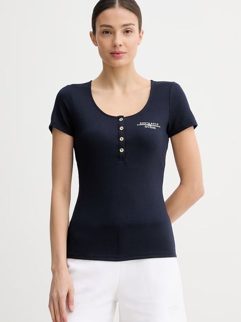 Guess t-shirt damski X NORTH SAILS - zdjęcie produktu nr 2