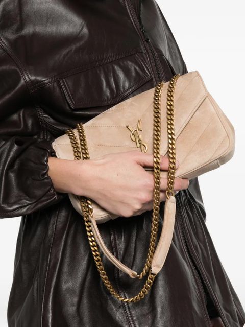 Saint Laurent small Lou Lou logo-plaque cross body bag - Neutrals - zdjęcie produktu nr 2