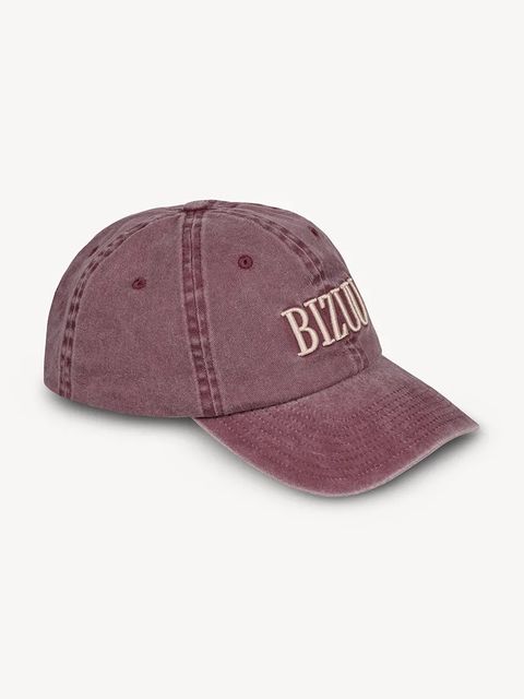 Bizuu czapka z daszkiem bawełniana ZANE kolor bordowy ZANE BORDOWY