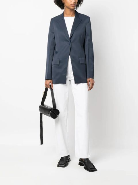 Jil Sander single-breasted blazer - Blue - zdjęcie produktu nr 2