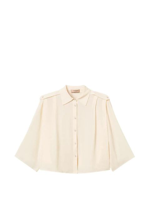 TWINSET crop shirt - Neutrals - zdjęcie produktu nr 1