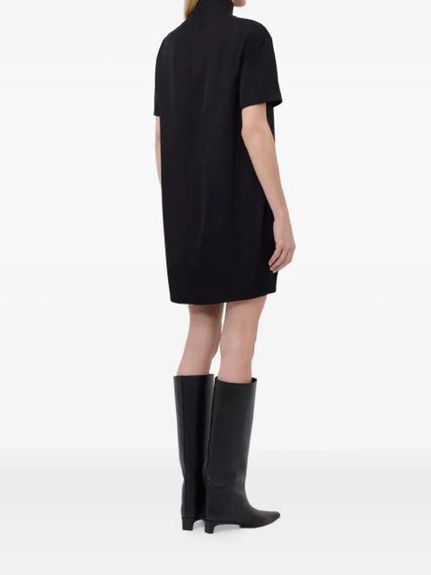 LouLou de Saison Elton mock-neck short-sleeve dress - Black - zdjęcie produktu nr 2