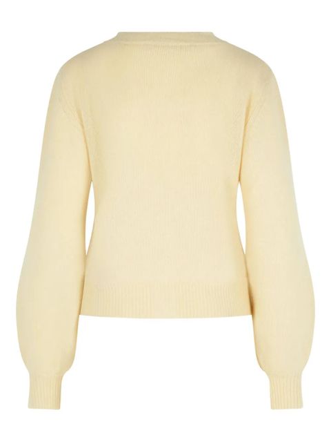 Marni logo-patch ribbed cardigan - Neutrals - zdjęcie produktu nr 2