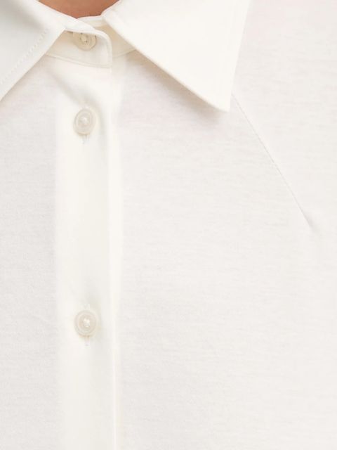 BOSS koszula bawełniana damska kolor biały regular z kołnierzykiem klasycznym 50543691