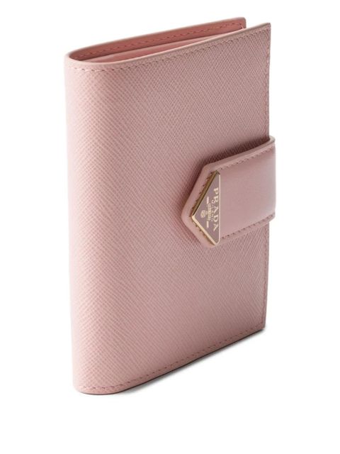 Prada logo-triangle wallet - Pink