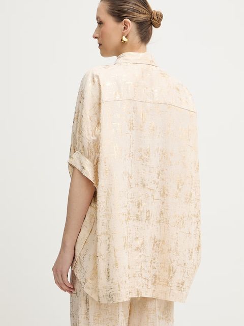 Silvian Heach bluzka z dodatkiem lnu SILIA