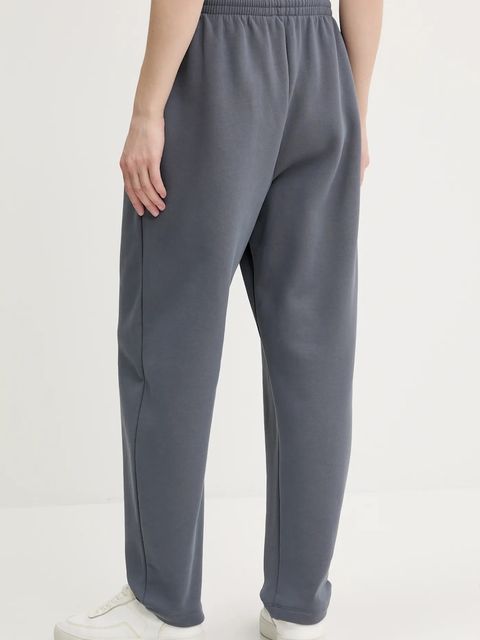 Pangaia spodnie dresowe bawełniane kolor szary gładkie 10001759