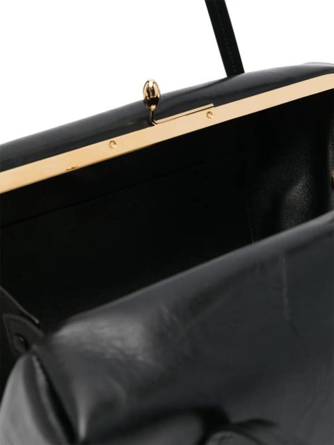 Jil Sander Goji leather shoulder bag - Black