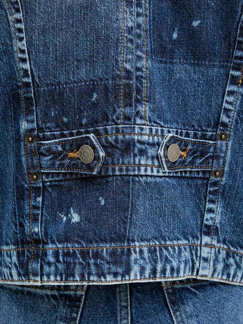 Guess Originals kurtka jeansowa HARRINGTON kolor niebieski przejściowa W5YN69 D5R01