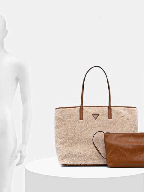 Guess torebka VICTTORIA kolor beżowy HWWG95 14290