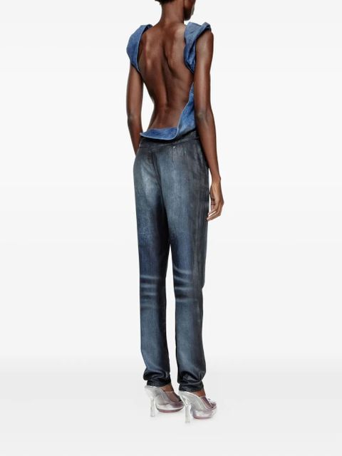 Diesel asymmetric-design jumpsuit - Blue
