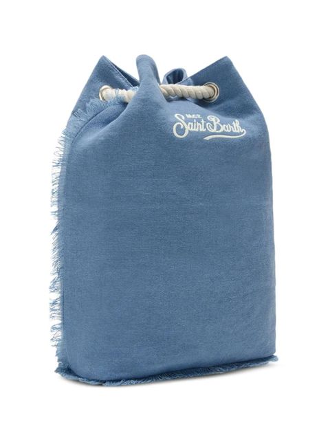 MC2 Saint Barth Boat fringed drawstring backpack - Blue