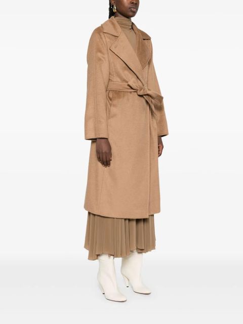 Max Mara belted notched-lapel coat - Brown - zdjęcie produktu nr 2
