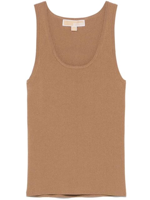 Michael Kors ribbed-knit tank top - Brown - zdjęcie produktu nr 1