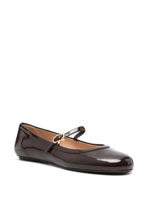 Gianvito Rossi leather ballet flats - Brown - zdjęcie produktu nr 2