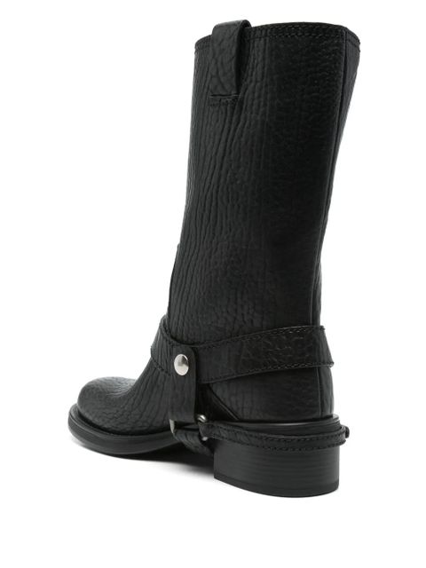 Miu Miu leather ankle boots - Black