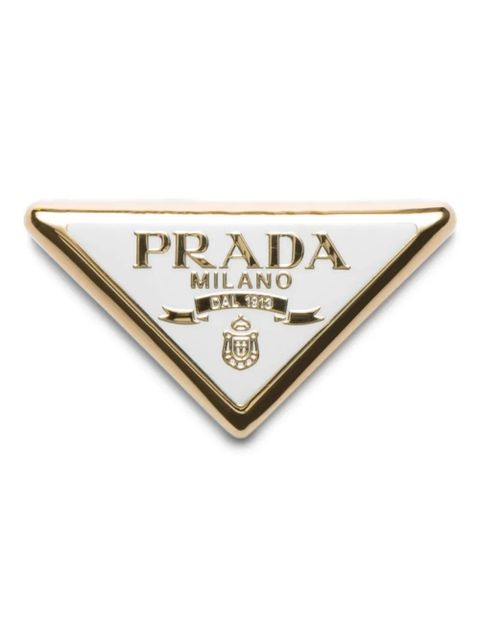 Prada logo-design scarf clip - Gold - zdjęcie produktu nr 1