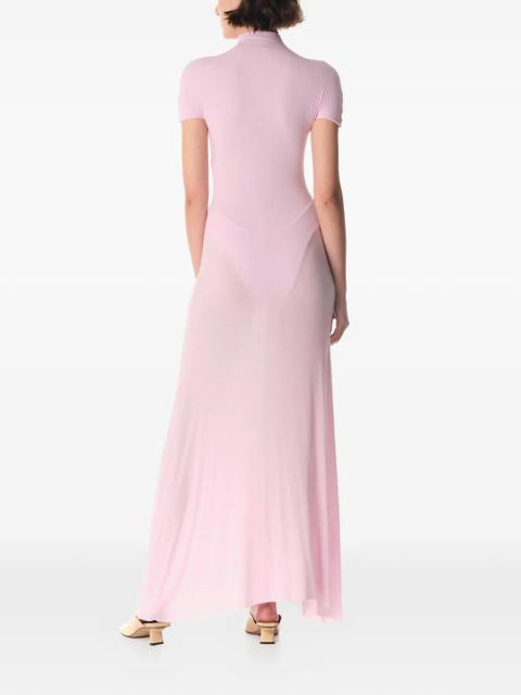 MANURÍ button-detail mock-neck maxi dress - Pink - zdjęcie produktu nr 2