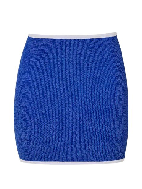 Hunza G Devyn crinkle trim-detail skirt - Blue - zdjęcie produktu nr 1
