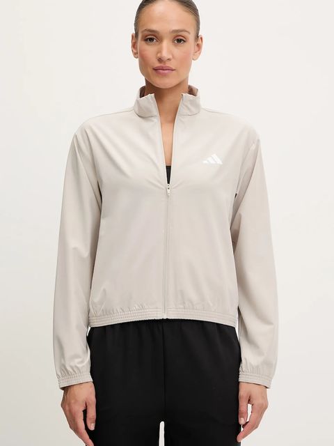 adidas Performance bluza treningowa Train Essentials damska kolor beżowy wzorzysta JE6173 - zdjęcie produktu nr 1