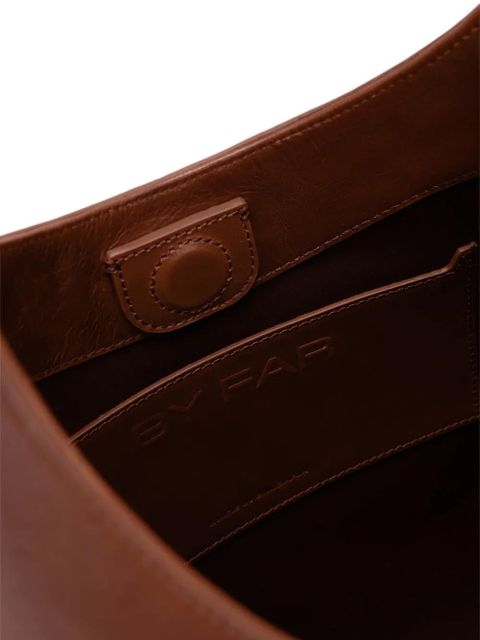 BY FAR Camryn leather shoulder bag - Brown
