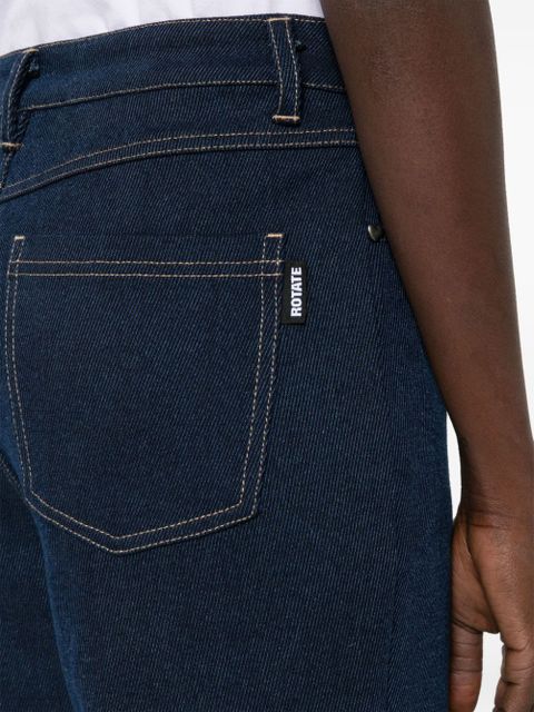 ROTATE BIRGER CHRISTENSEN straight-leg cotton-blend jeans - Blue