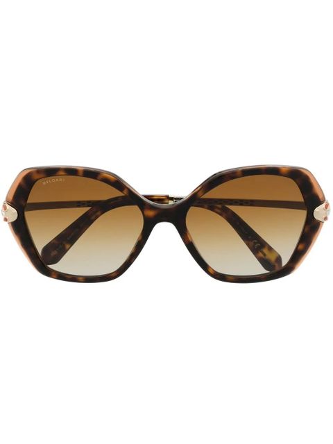 Bvlgari tortoiseshell cat-eye frame sunglasses - Brown - zdjęcie produktu nr 1